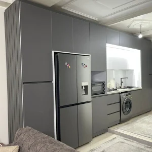 کابینت آشپزخانه سفید طوسی