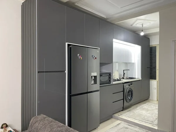 کابینت آشپزخانه a2 2 کابینت سفید طوسی در تهران