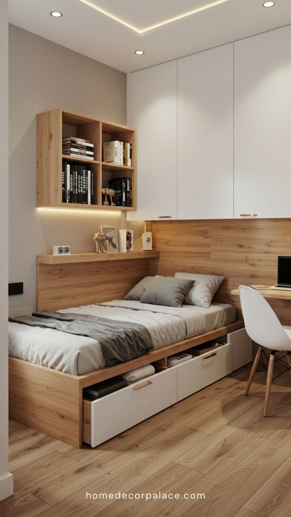 تخت خواب یکنفره mdf